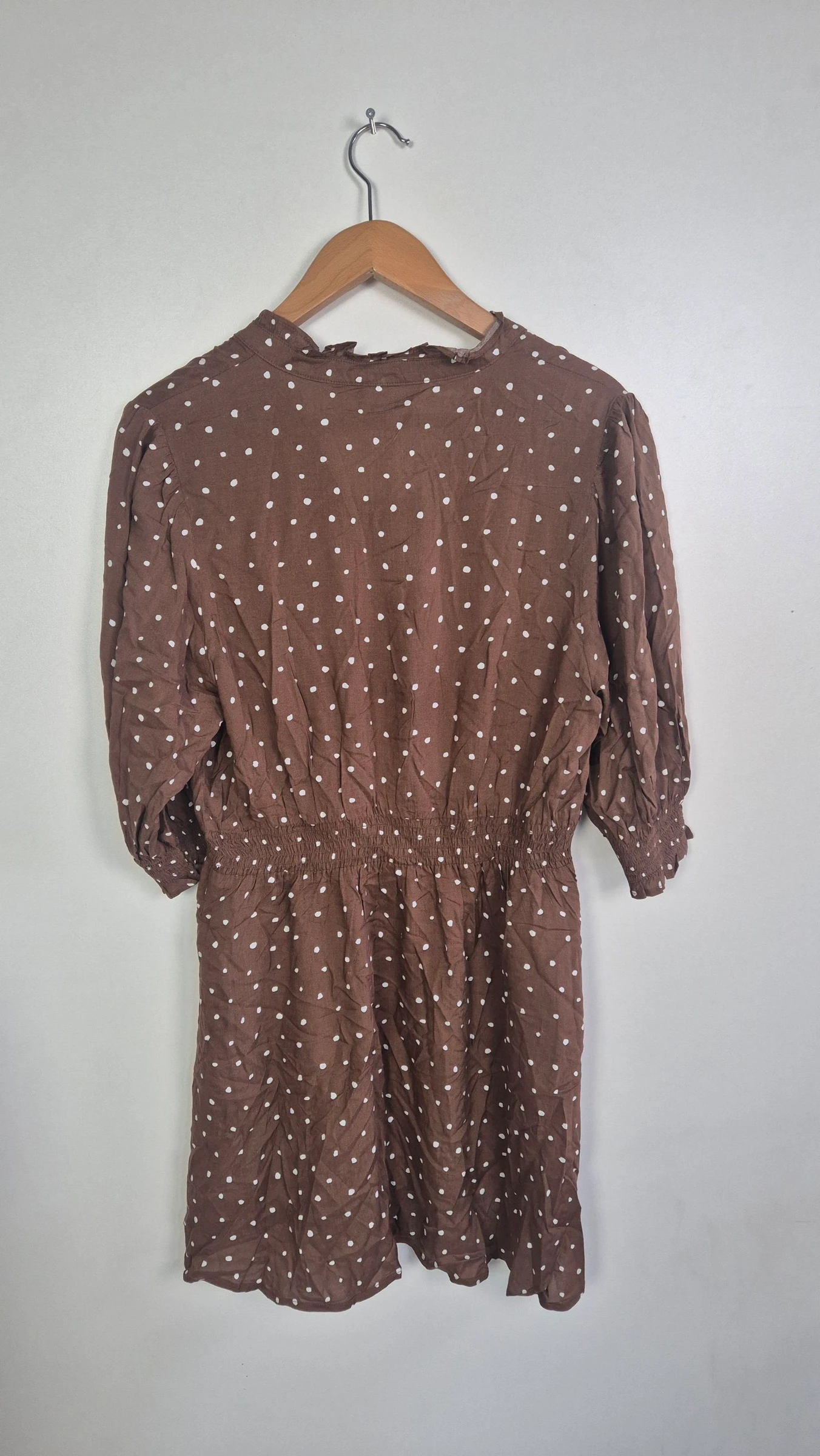 Vestido marrón de lunares Only talla XL – photo 6